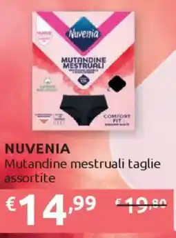 Ipersoap NUVENIA Mutandine mestruali taglie offerta