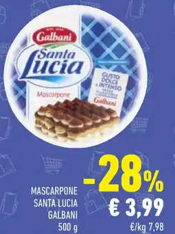 Conad Mascarpone santa lucia GALBANI offerta