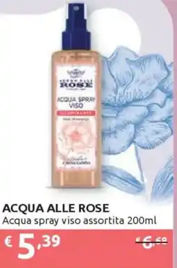 Ipersoap ACQUA ALLE ROSE Acqua spray viso assortita offerta