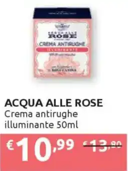 Ipersoap ACQUA ALLE ROSE Crema antirughe illuminante offerta