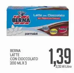 Supermercati Piccolo Berna latte con cioccolato offerta