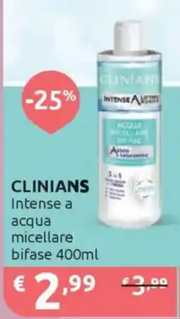 Ipersoap CLINIANS Intense a acqua micellare bifase offerta