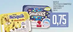 Supermercati Piccolo Nestlé fruttolo e smarties/ chocoballs offerta
