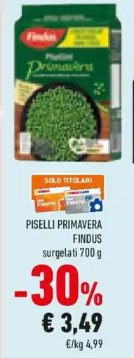 Conad Piselli primavera FINDUS offerta