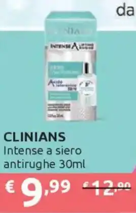 Ipersoap CLINIANS Intense a siero antirughe offerta