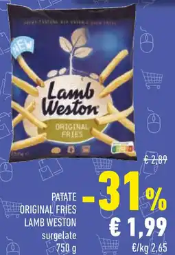 Conad Patate original fries LAMB WESTON offerta