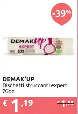 Ipersoap DEMAK'UP Dischetti struccanti expert 70pz offerta