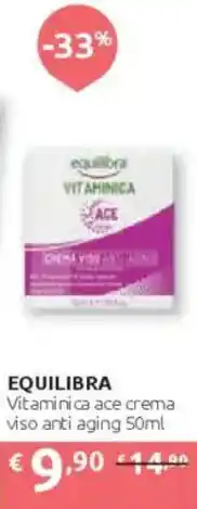 Ipersoap EQUILIBRA Vitaminica ace crema viso anti aging offerta