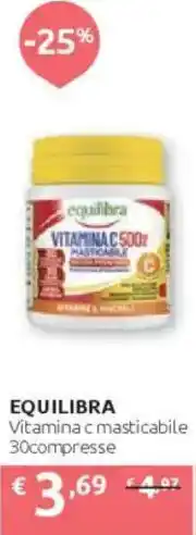 Ipersoap EQUILIBRA Vitamina C masticabile 30compresse offerta
