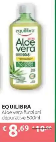 Ipersoap EQUILIBRA Aloe vera funzioni depurative offerta