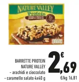 Conad Barrette protein NATURE VALLEY offerta