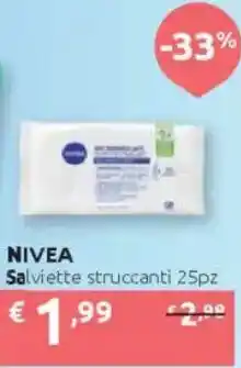 Ipersoap NIVEA Salviette struccanti 25pz offerta