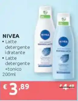 Ipersoap NIVEA Latte detergente idratante - Latte detergente +tonico offerta