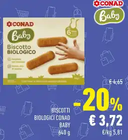 Conad Biscotti biologici CONAD BABY offerta