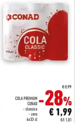 Conad Cola premium conad classica e zero offerta