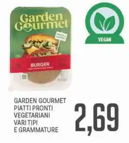 Supermercati Piccolo Garden gourmet piatti pronti vegetariani offerta