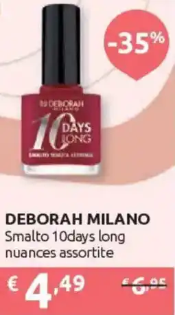 Ipersoap DEBORAH MILANO Smalto 10days long offerta