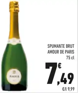 Conad Spumante brut amour de paris offerta
