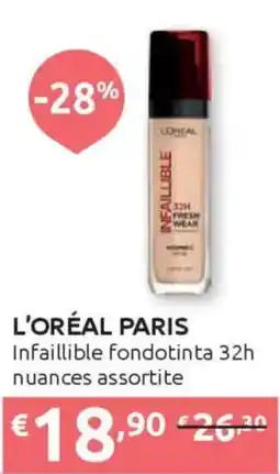 Ipersoap L'ORÉAL PARIS Infaillible fondotinta 32h offerta