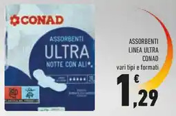 Conad Assorbenti linea ultra CONAD offerta