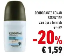 Conad Deodorante conad ESSENTIAE offerta