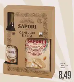 Supermercati Piccolo Sapori cantucci e vino offerta