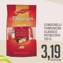 Supermercati Piccolo Condorelli torroncini classici/ pistacchio offerta