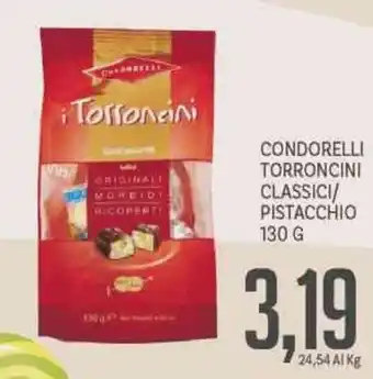 Supermercati Piccolo Condorelli torroncini classici/ pistacchio offerta