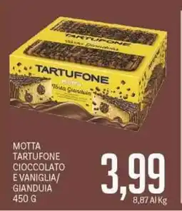 Supermercati Piccolo Motta tartufone cioccolato evaniglia/ gianduia offerta