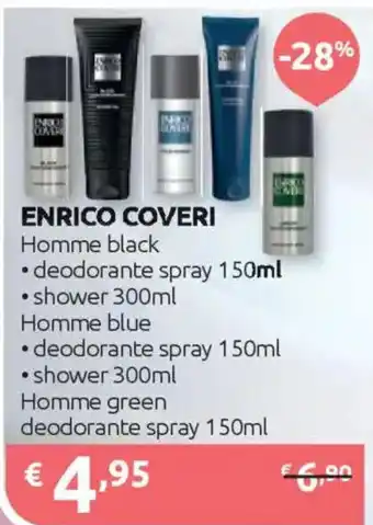 Ipersoap ENRICO COVERI Homme black offerta