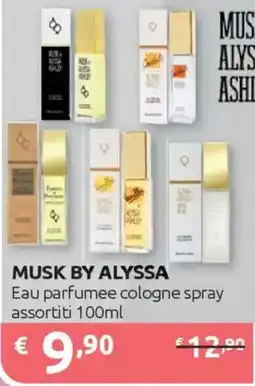 Ipersoap MUSK BY ALYSSA Eau parfumee cologne spray offerta