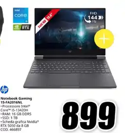 MediaWorld hp Notebook Gaming 15-FA2016NL offerta