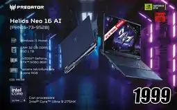 MediaWorld PREDATOR Helios Neo 16 AI (PHN16-73-952B) offerta