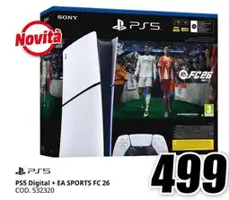 MediaWorld PS5 Digital + EA SPORTS FC 26 offerta