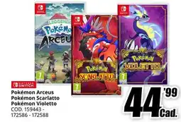 MediaWorld Pokémon Arceus Pokémon Scarlatto Pokémon Violetto offerta
