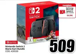 MediaWorld Nintendo Switch 2 Mario Kart Bundle offerta