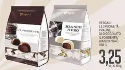 Supermercati Piccolo Vergani le specialità praline di cioccolato il fondente/ bianco nero offerta