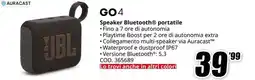 MediaWorld JBL GO4 Speaker Bluetooth portatile offerta