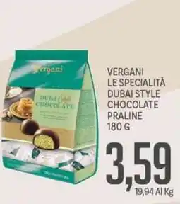 Supermercati Piccolo Vergani le specialità dubai style chocolate praline offerta