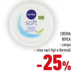 Conad Crema nivea corpo e viso offerta