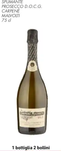 Conad Spumante prosecco d.o.c.g. carpenè malvolti offerta