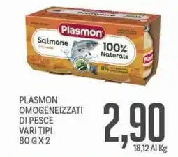 Supermercati Piccolo Plasmon omogeneizzati di pesce offerta