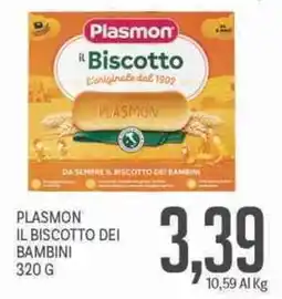 Supermercati Piccolo Plasmon il biscotto dei bambini offerta
