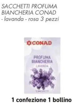 Conad Sacchetti profuma biancheria CONAD offerta