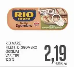 Supermercati Piccolo Rio mare filetti di sgombro grigliati offerta