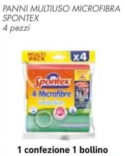 Conad Panni multiuso microfibra SPONTEX offerta
