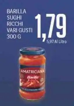 Supermercati Piccolo Barilla sughi ricchi offerta