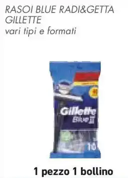 Conad Rasoi blue radi&getta GILLETTE offerta