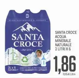 Supermercati Piccolo Santa croce acqua minerale naturale offerta