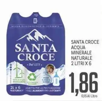Supermercati Piccolo Santa croce acqua minerale naturale offerta